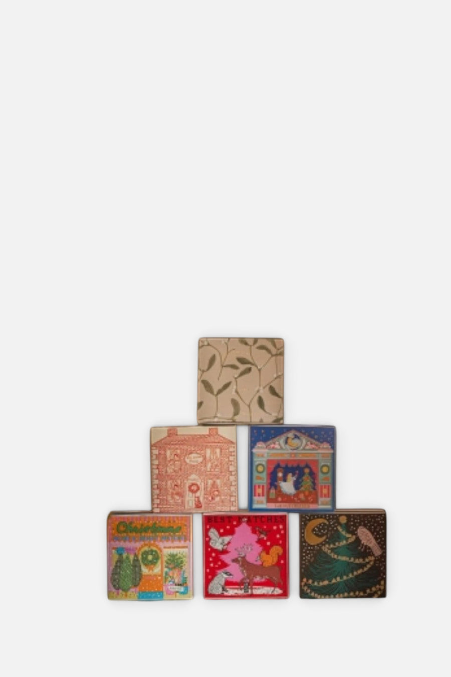 Archivist Christmas Supplies Square Matches – detail