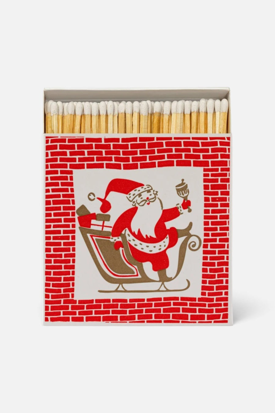 Archivist Father Christmas Square Matches – back view