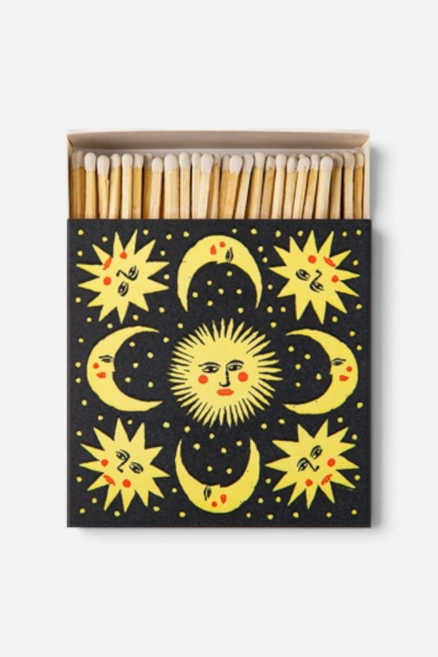 Archivist Moon And Sun Square Matches – back view