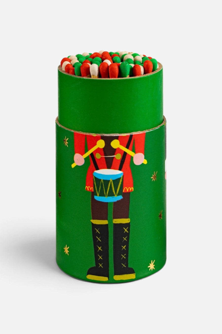 Archivist Nutcrackers Large Cylinder Matches – back view