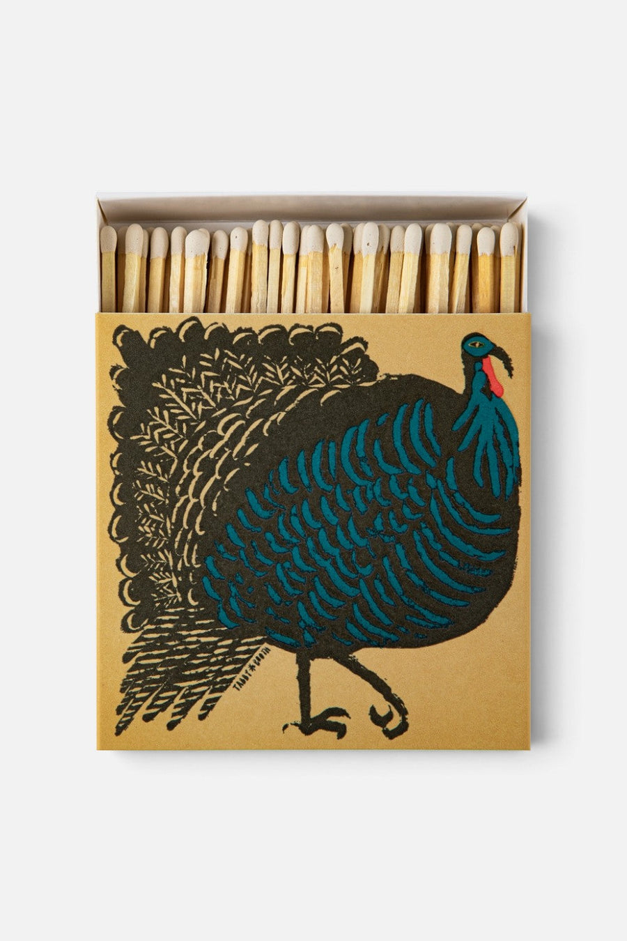 Archivist Turkey Square Matches – back view