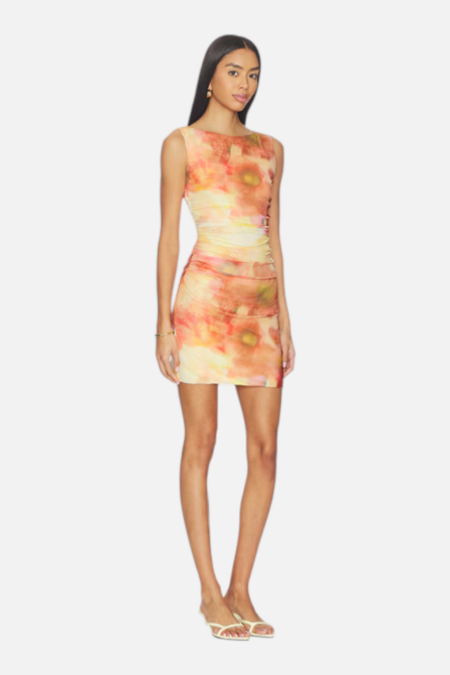 Minkpink Women's Aria Mesh Mini Dress in Watercolor Floral