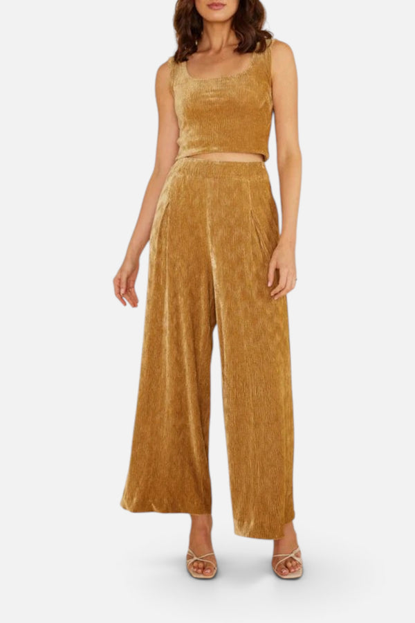 Arianna Crop Top in Gold