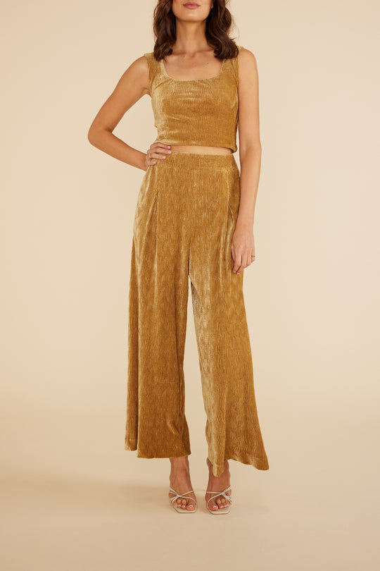 Arianna Pants in Gold – detail