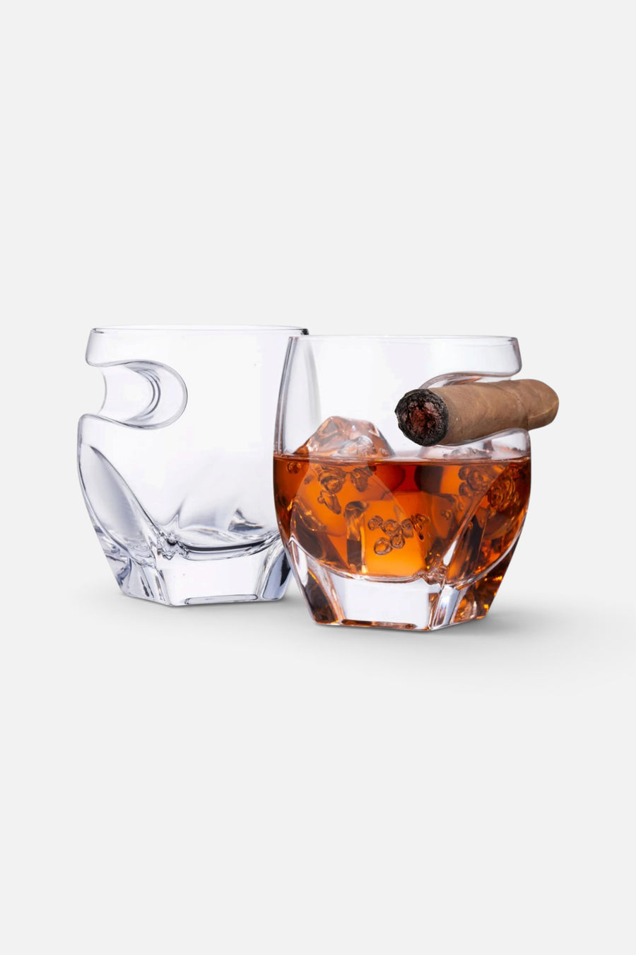Arturo Cigar Whiskey Tumbler, Set of 2 – front view