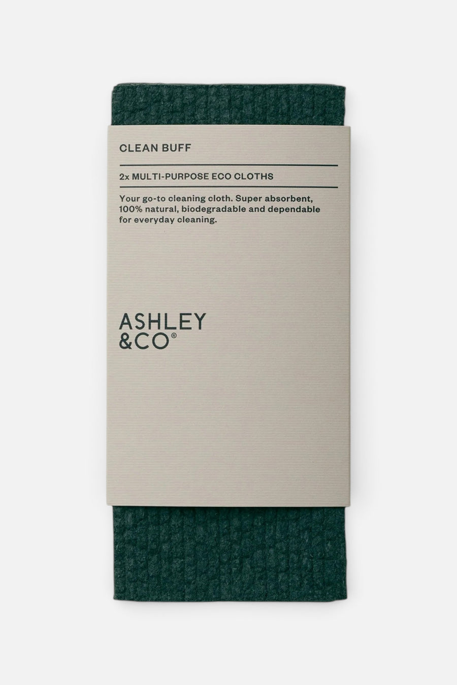 Ashley & Co Clean Buff in Hushed Kale – front view
