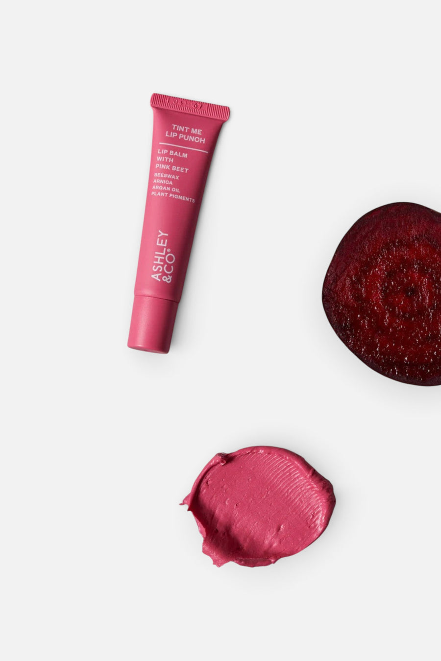 Ashley & Co. Lip Punch Lip Balm – flat lay