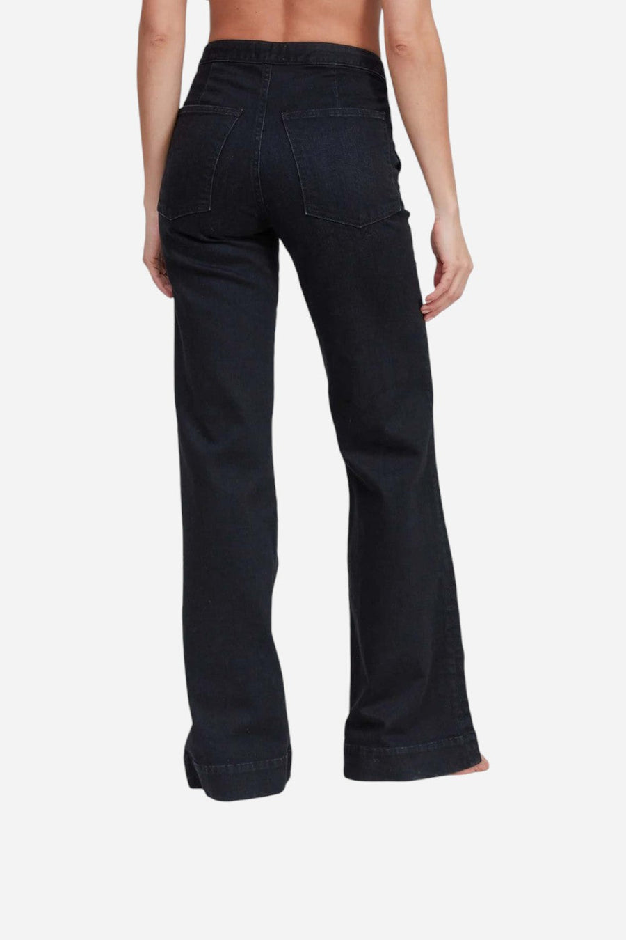 ASKK NY Brickhouse Wide Leg in Rock Rock – side view