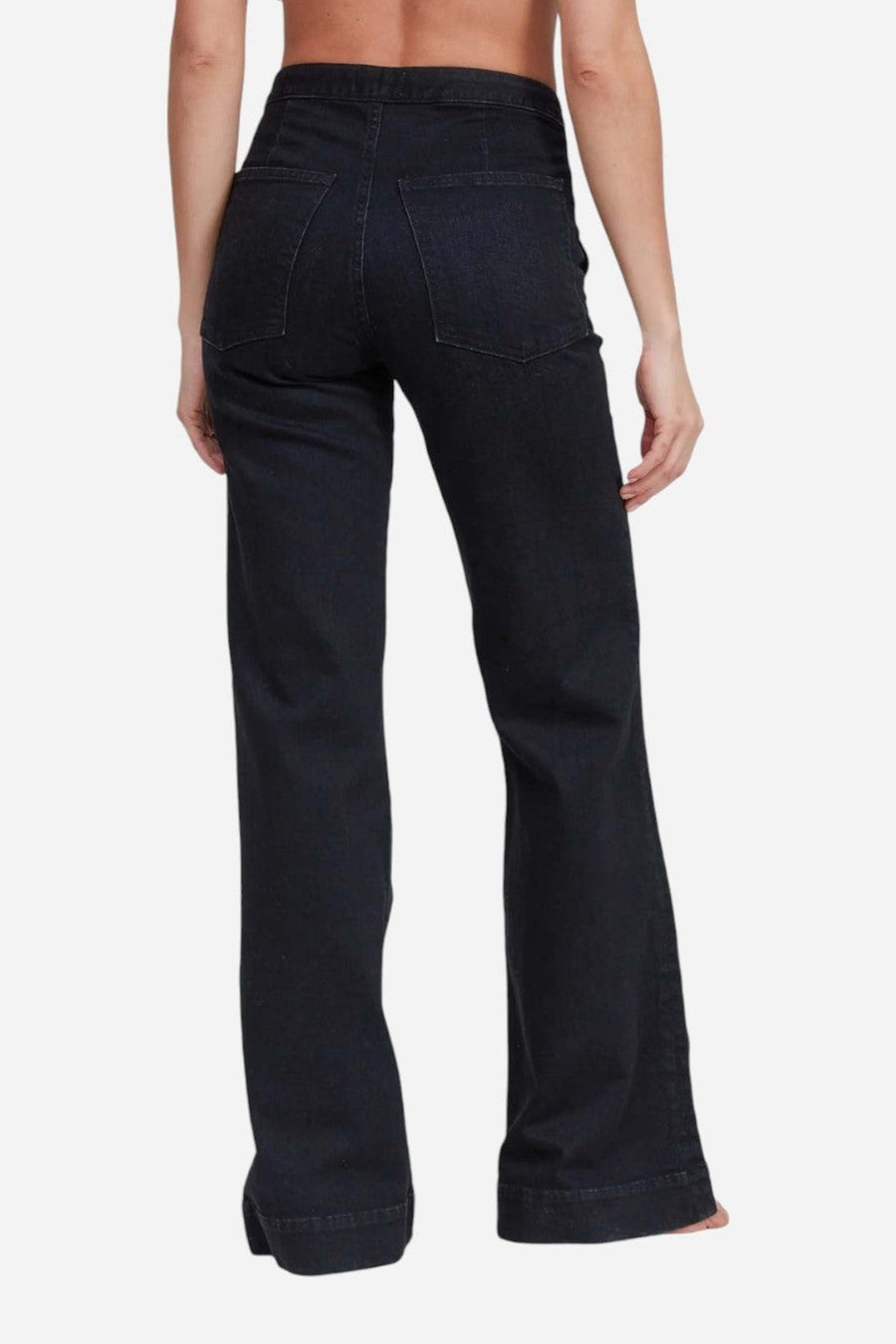 ASKK NY Brickhouse Wide Leg in Rock Rock – side view