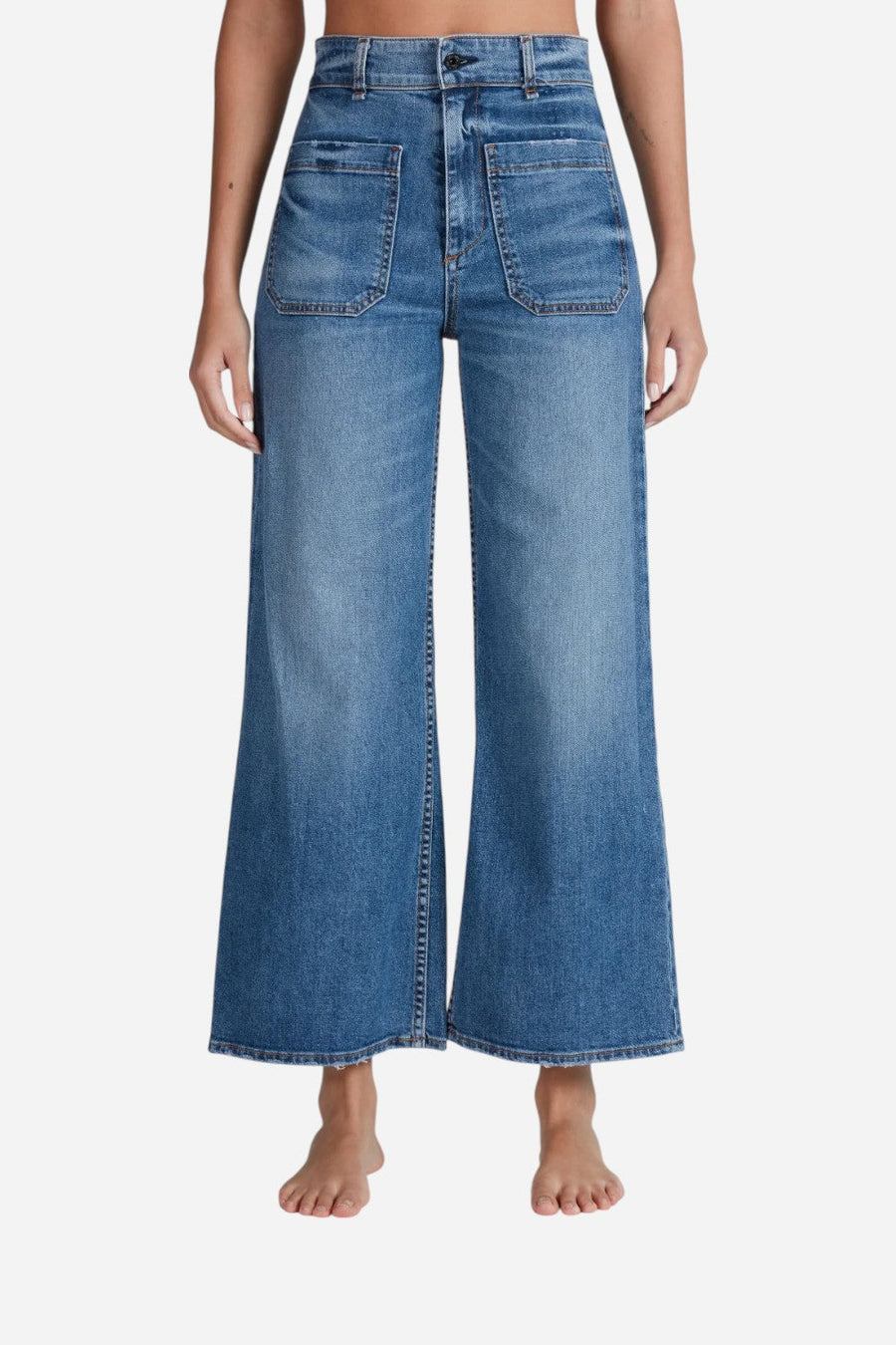 ASKK NY Cropped Sailor in Clean Venice – front view