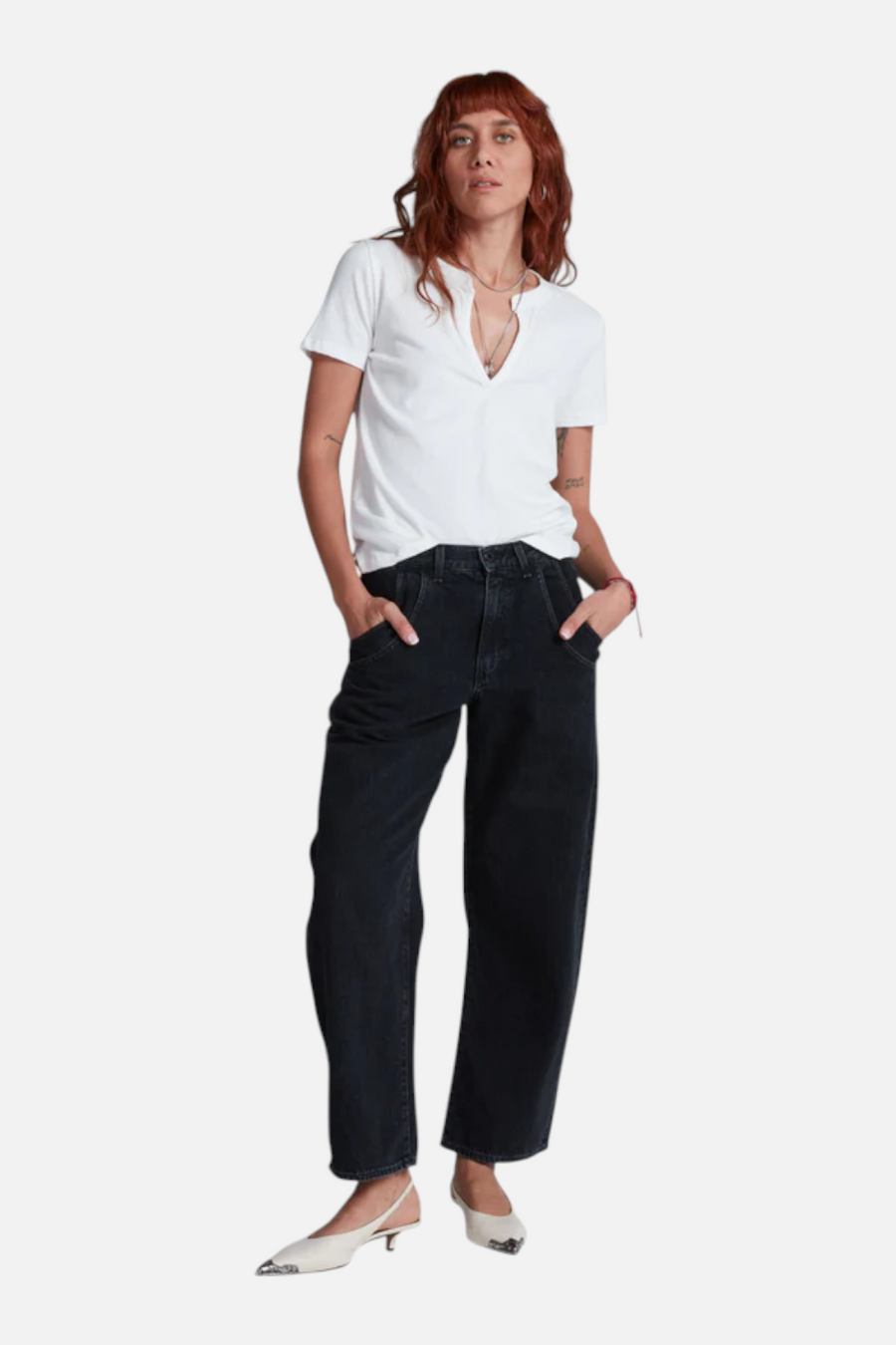 ASKK NY Lenox Jean in Double Stone – front view