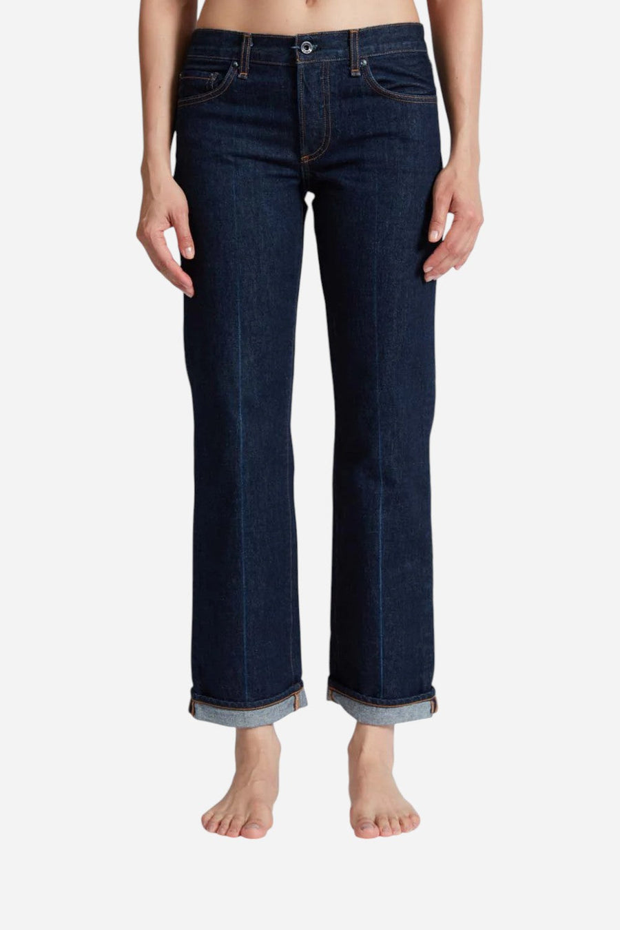 ASKK NY Low Rise Straight Baby Cuff – front view