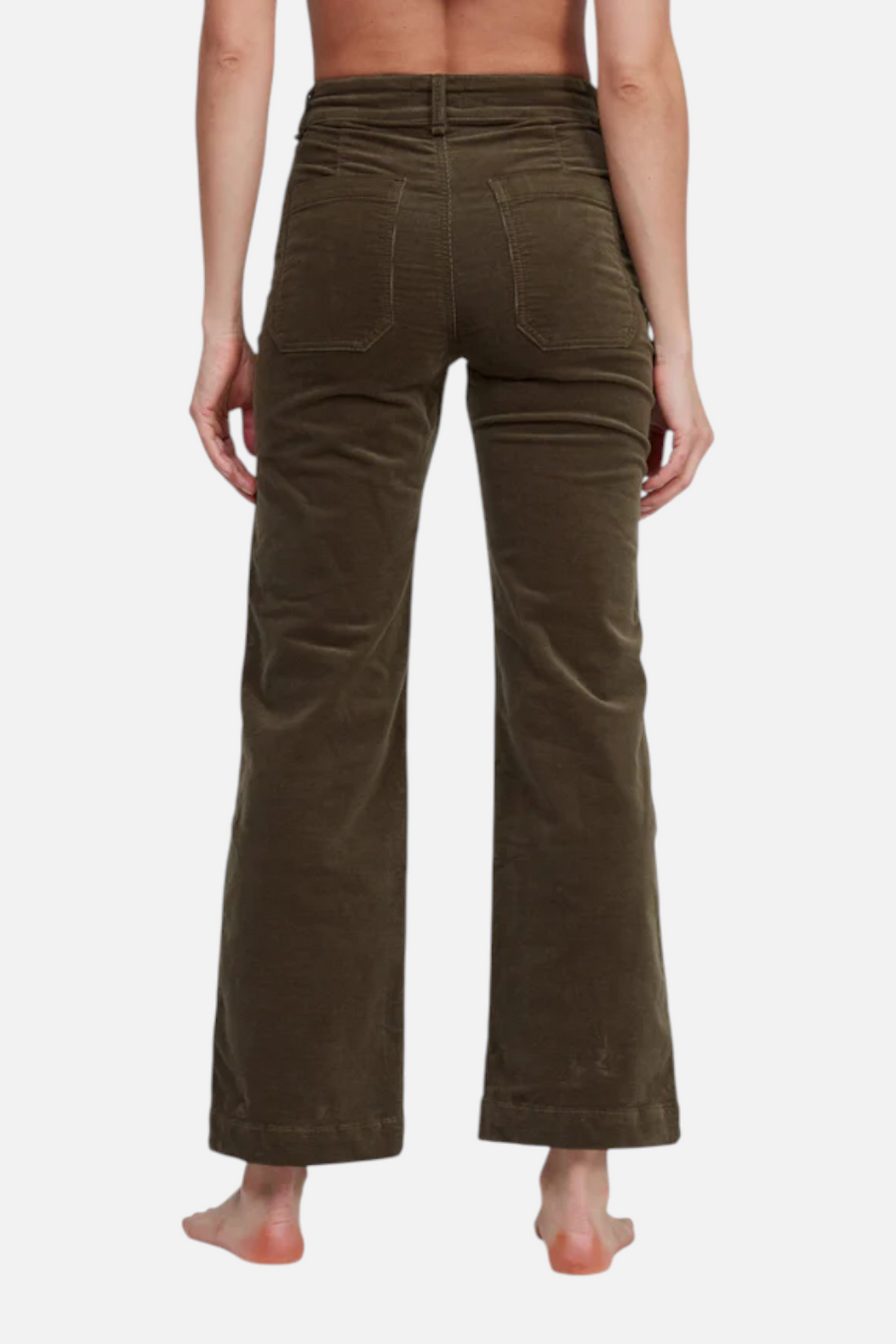 ASKK NY Sailor Corduroy Pant in Safari Green – side view