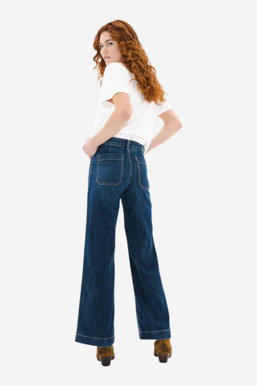 ASKK NY Sailor Jean in Dark Stone – back view
