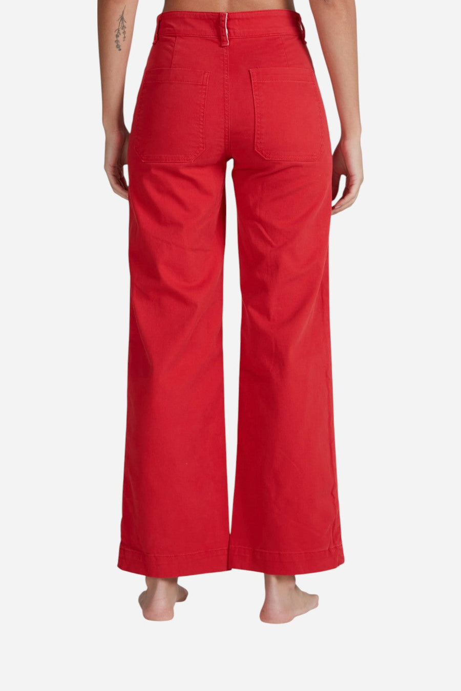 ASKK NY Sailor Pant in Lips Red – back view