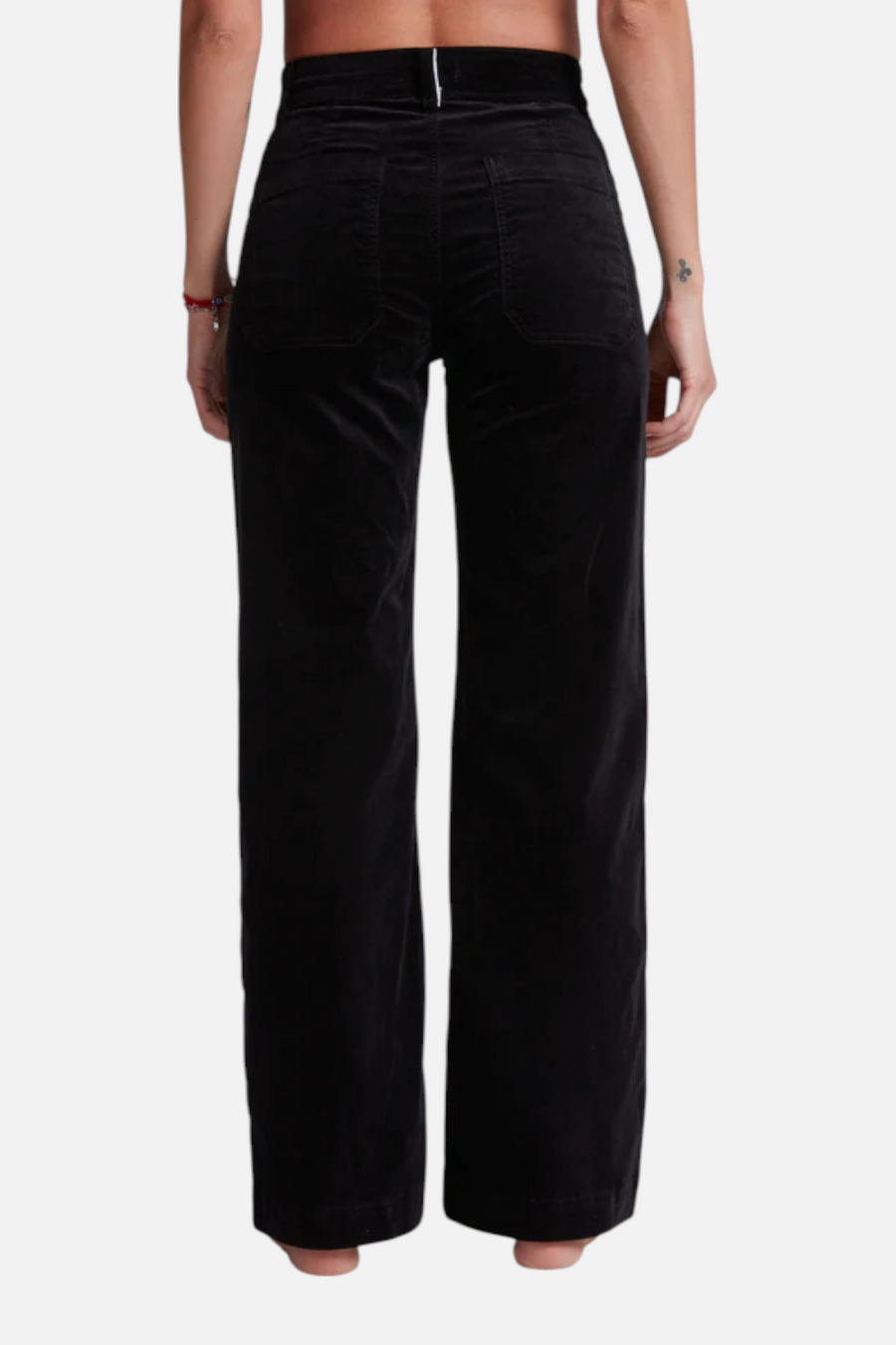 ASKK NY Sailor Velvet Jean in Black – detail
