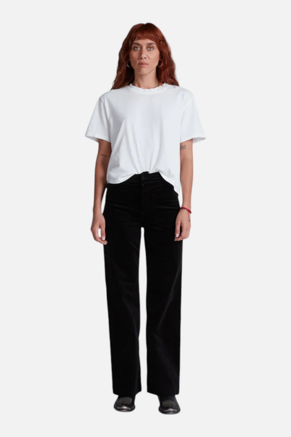 ASKK NY Sailor Velvet Jean in Black