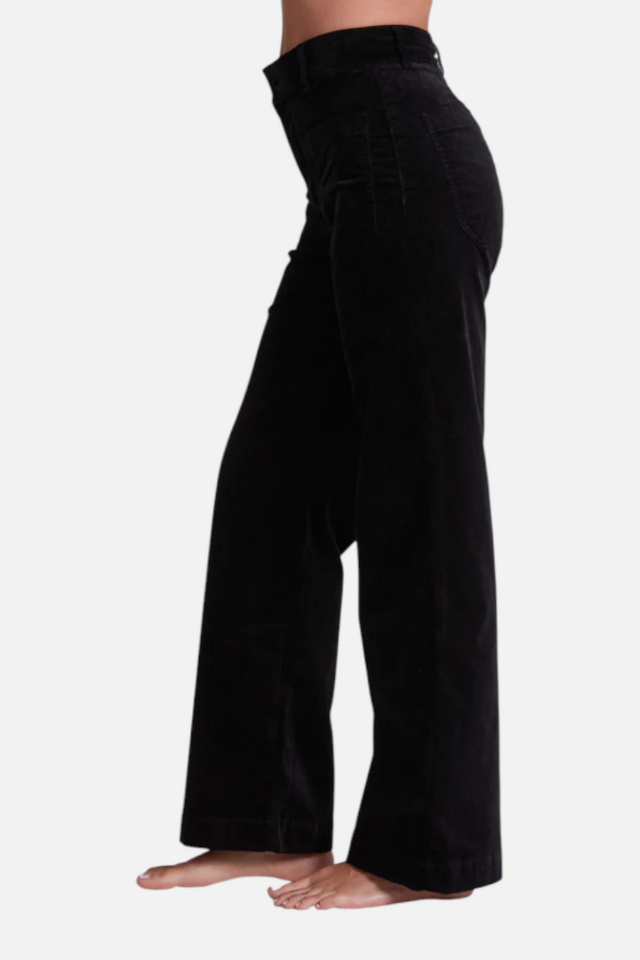 ASKK NY Sailor Velvet Jean in Black – side view