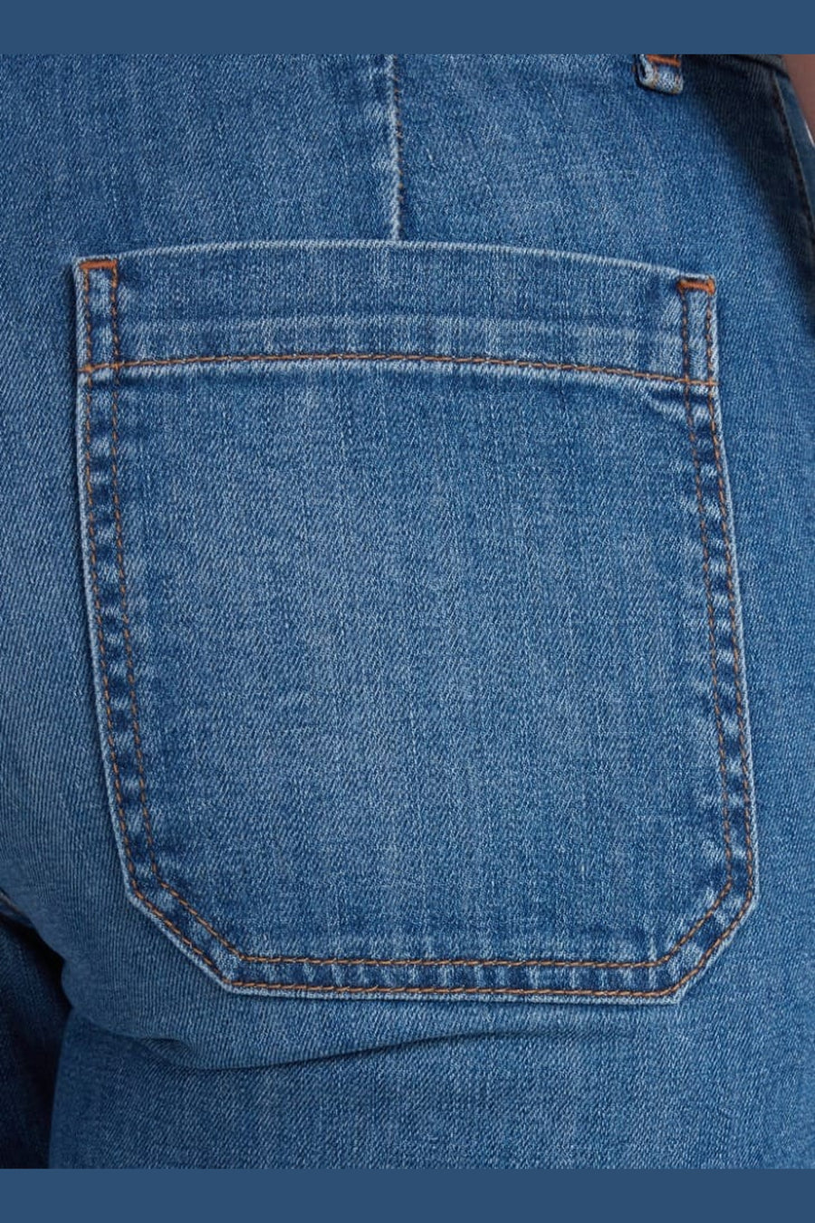 ASKK NY Sailor Wide Leg Jean in Tribeca – detail