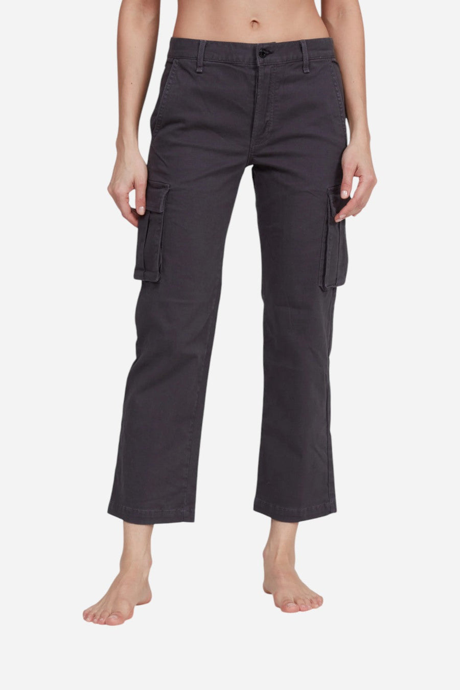 ASKK NY The Cargo Pant in Washed Black – front view