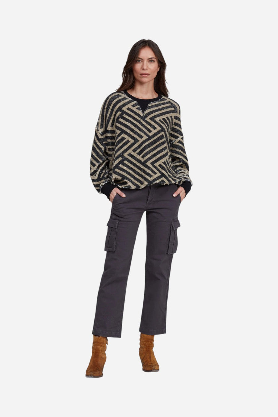 ASKK NY The Cargo Pant in Washed Black – side view
