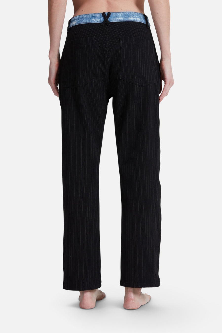 ASKK NY Tomboy WB Pant in Pinstripe – detail