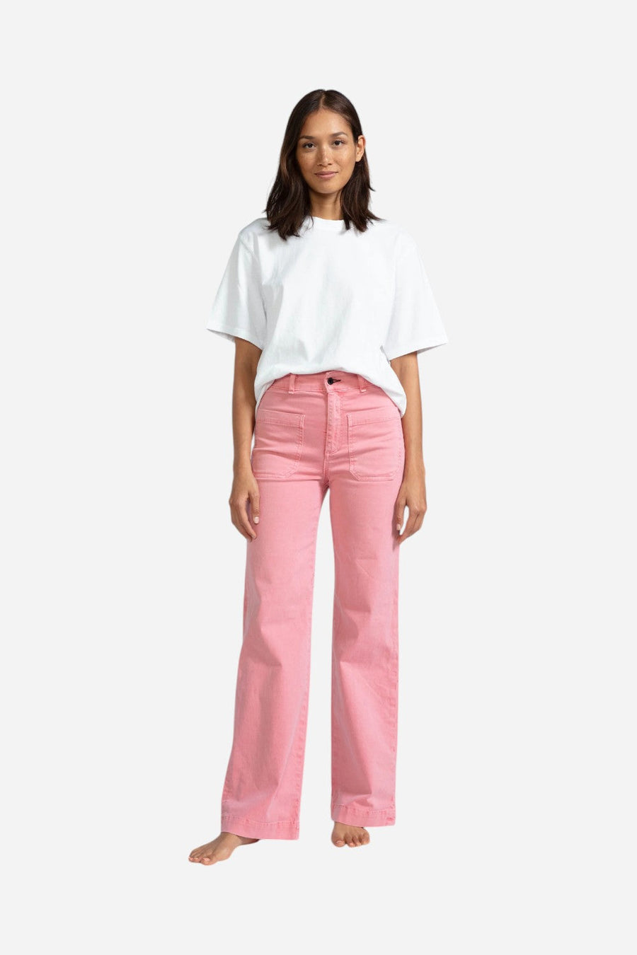 ASKK NY Twill Sailor in Washed Pink – flat lay