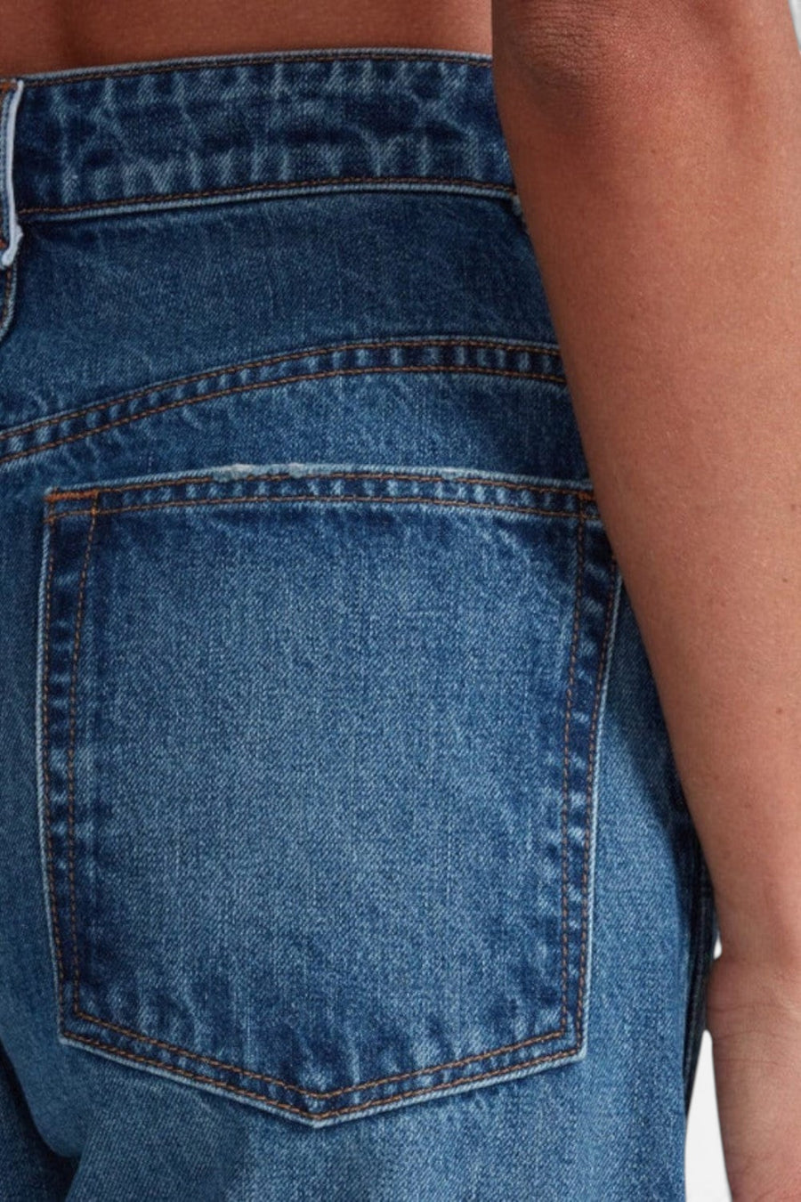 ASKK NY Twisted Barrel Jean in Gunnison – flat lay