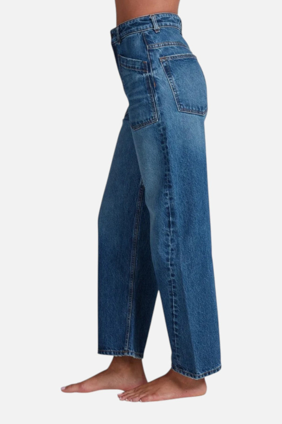 ASKK NY Twisted Barrel Jean in Gunnison – side view