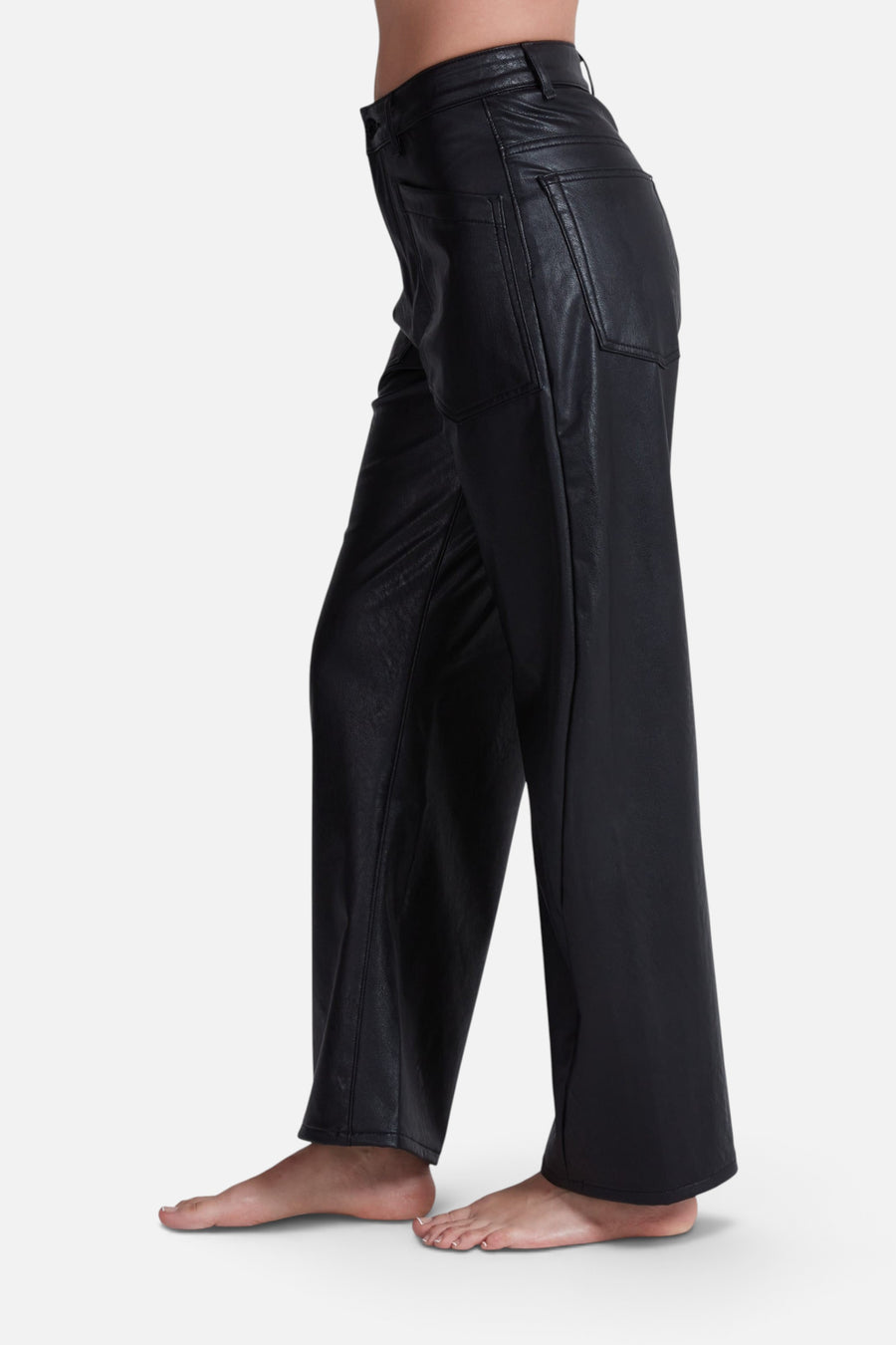 ASKK NY Twisted Barrel Pant in Vegan Leather – detail