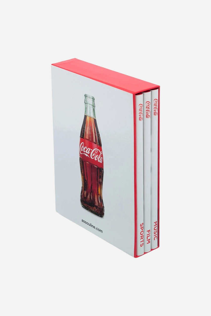 coca cola assouline publishing 洋書 Assouline Coca-Cola: Film, Music, Sports Set of 3 | CHROME