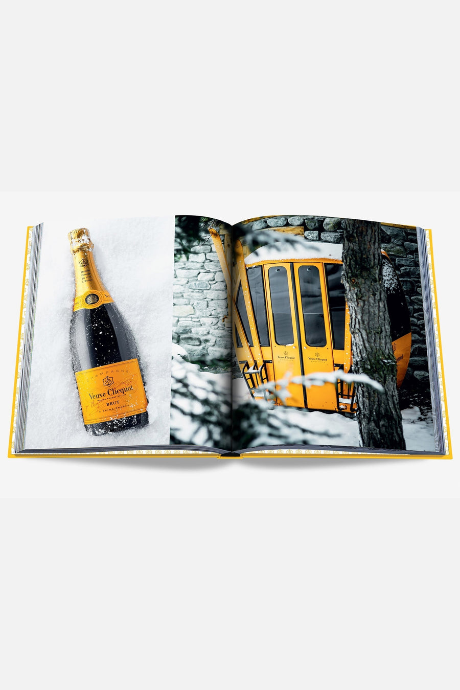 Assouline The Classic Veuve Clicquot Book – flat lay
