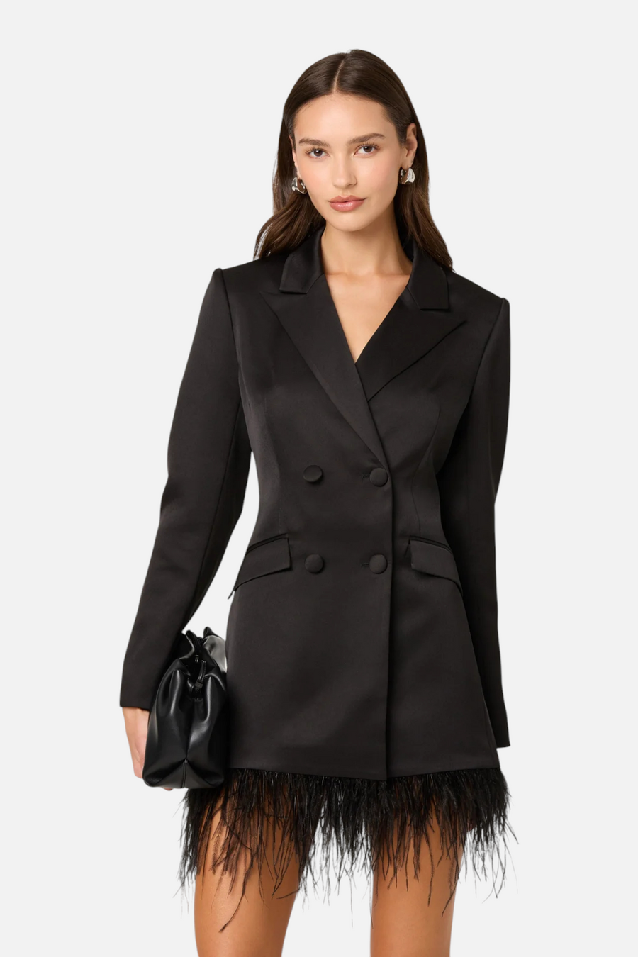 Astr the Label Breonna Dress in Black – side view