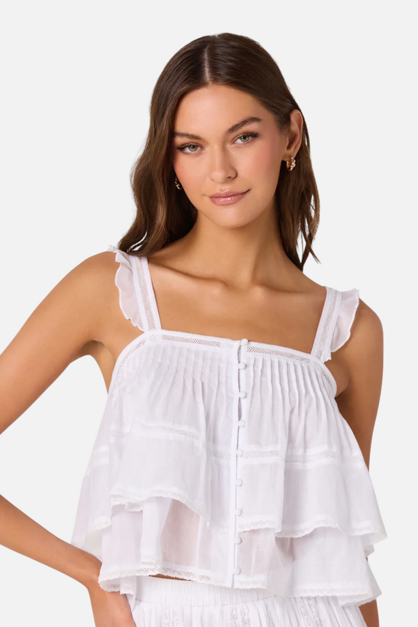 ASTR The Label Delia Top in White