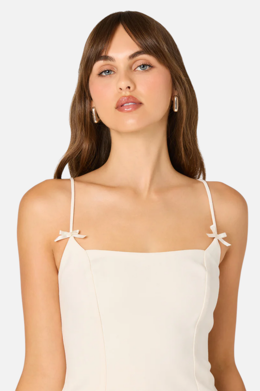 ASTR The Label Kiarra Dress in Cream – side view