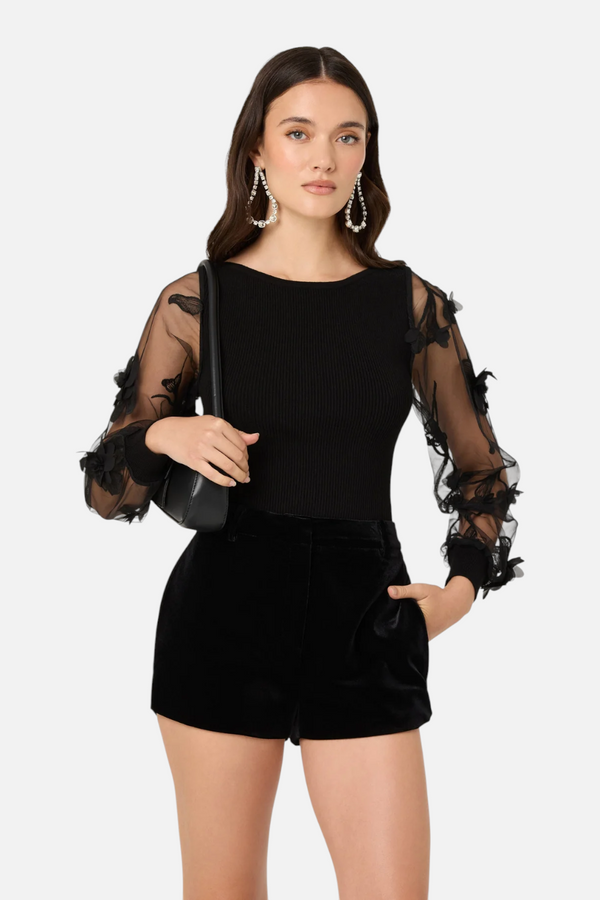 Astr the Label Meagan Sweater in Black