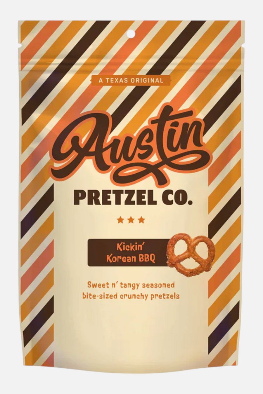 Austin Pretzel Company Kickin Korean BBQ Pretzels – front view