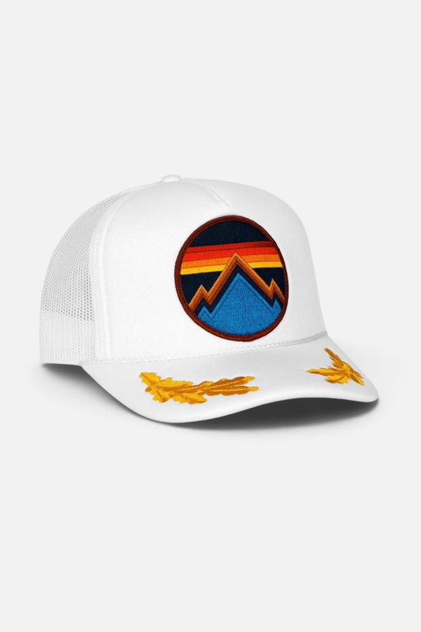 Aviator Nation All Seasons Low Rise Trucker Hat in White