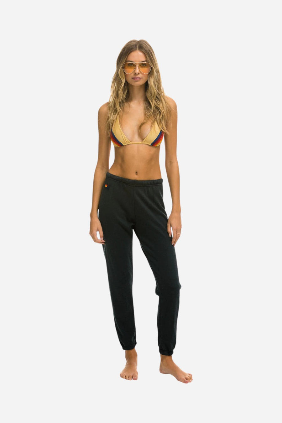 Aviator Nation Bolt Sweatpants in Charcoal – back view