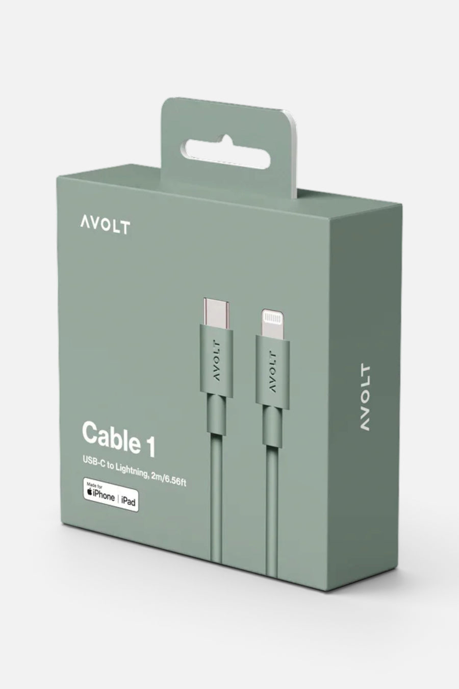 Avolt 1 USB-C to Lightning Cable – back view