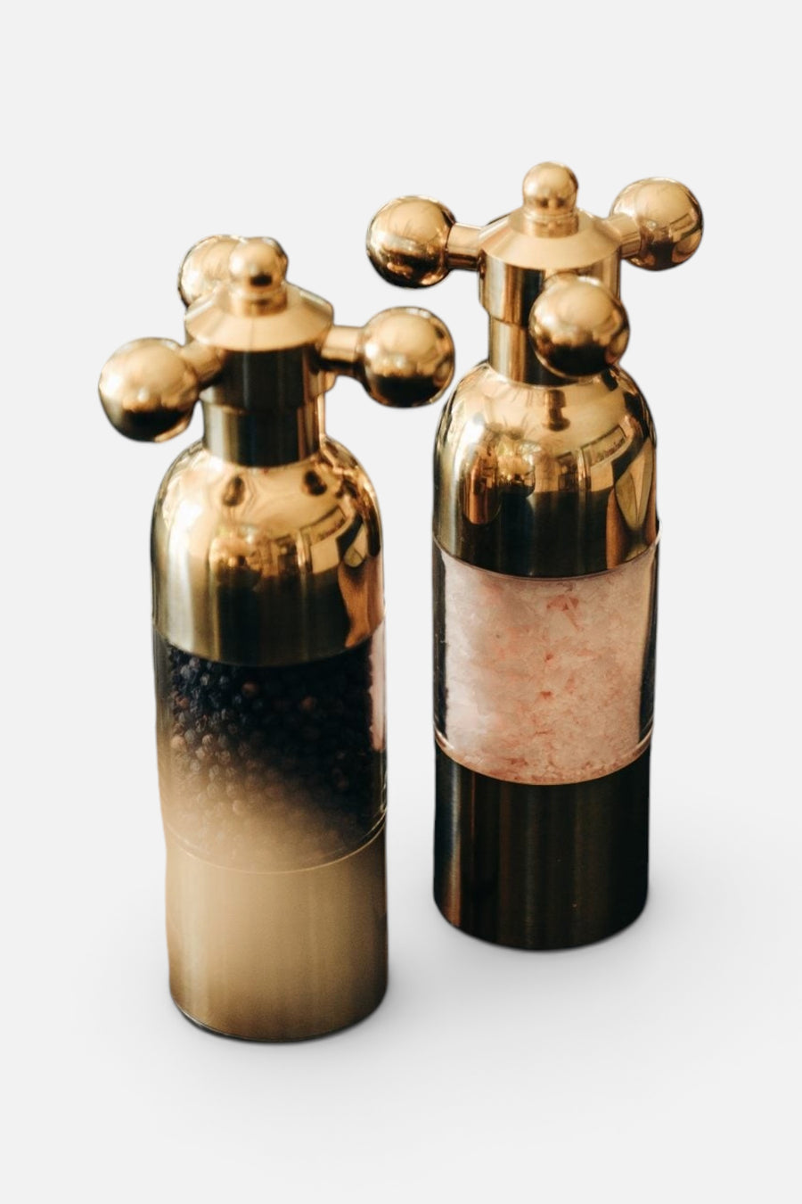 Axia Salt & Pepper Mill in Cava Bronze – flat lay