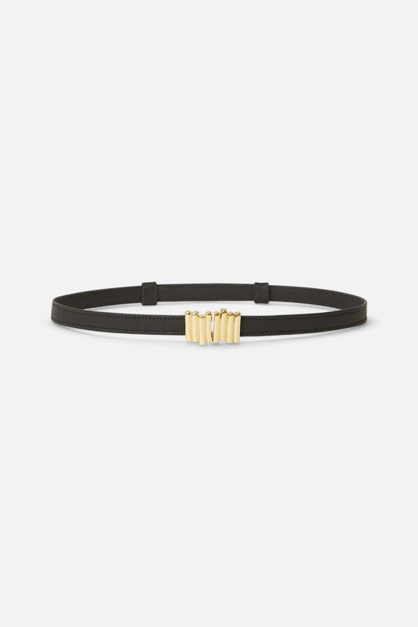 B-Low The Belt Diem Leather Belt in Black Gold