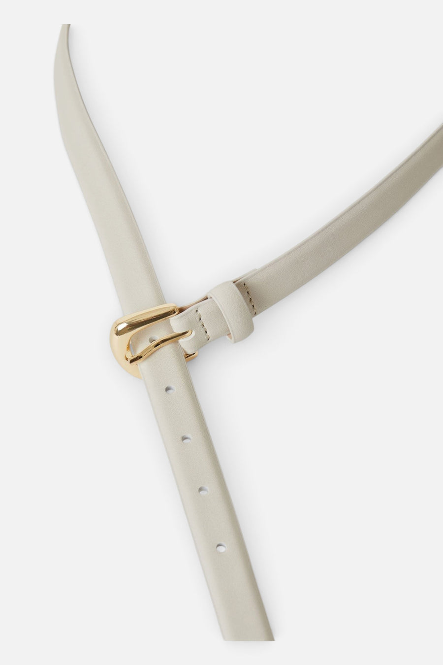 B-Low The Belt Kennedy Mini Leather Belt in Bone Gold – back view
