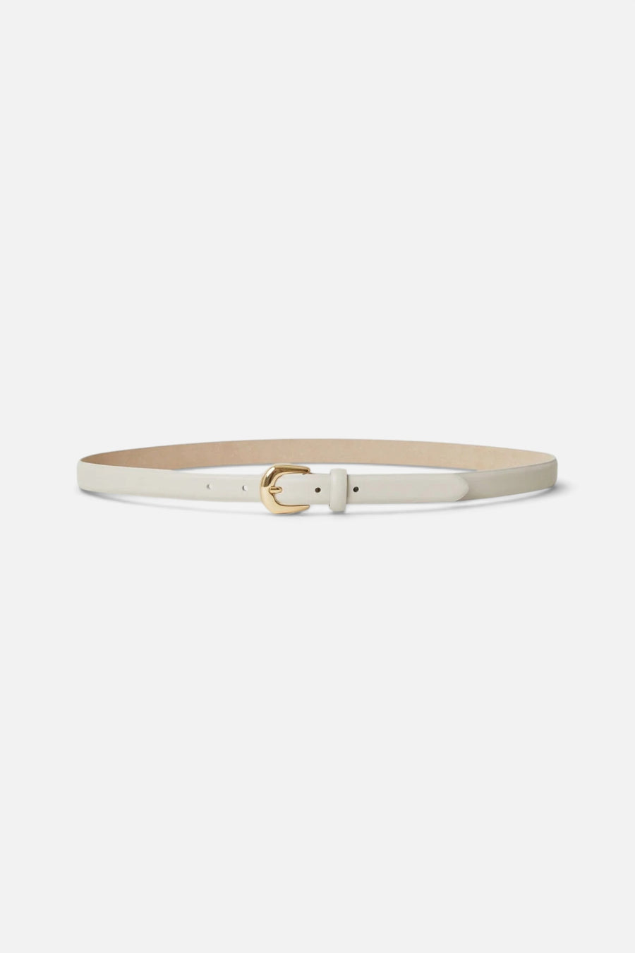 B-Low The Belt Kennedy Mini Leather Belt in Bone Gold – front view