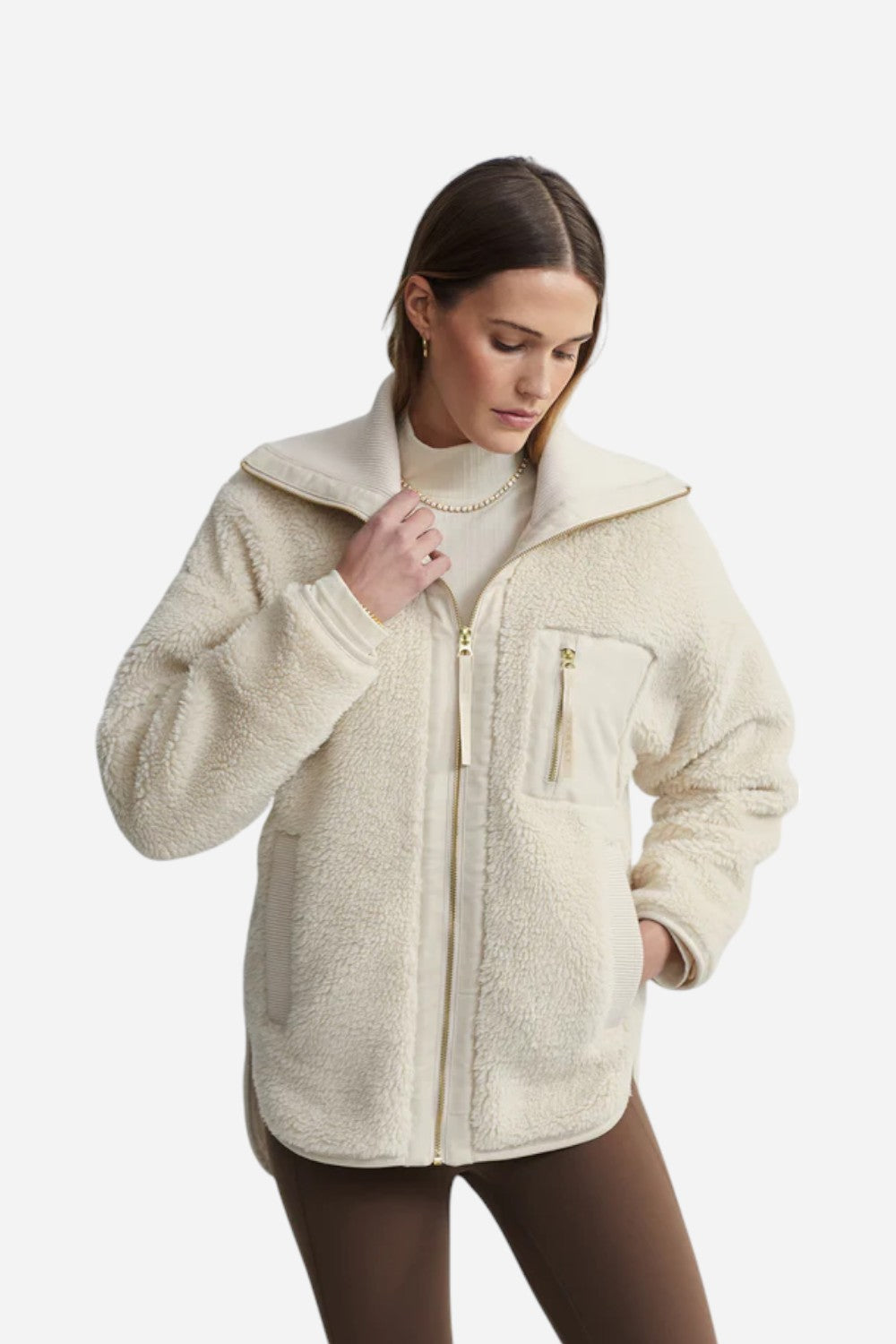 ジャケット・アウター merla Varley Myla Zip Through Jacket in Sandshell – CHROME