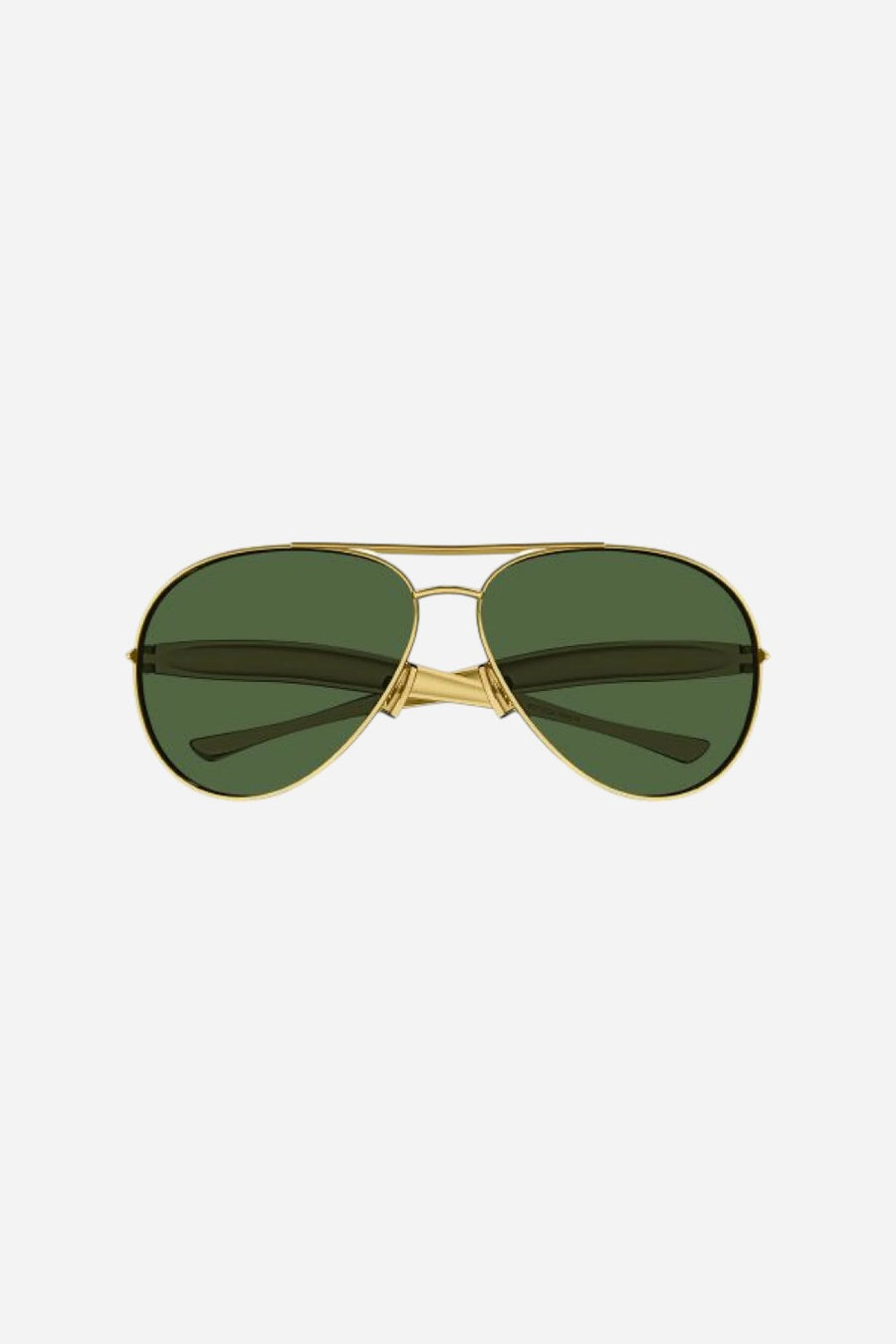 Bottega Veneta Gold Aviator Sunglasses - Bv1305s-001 64