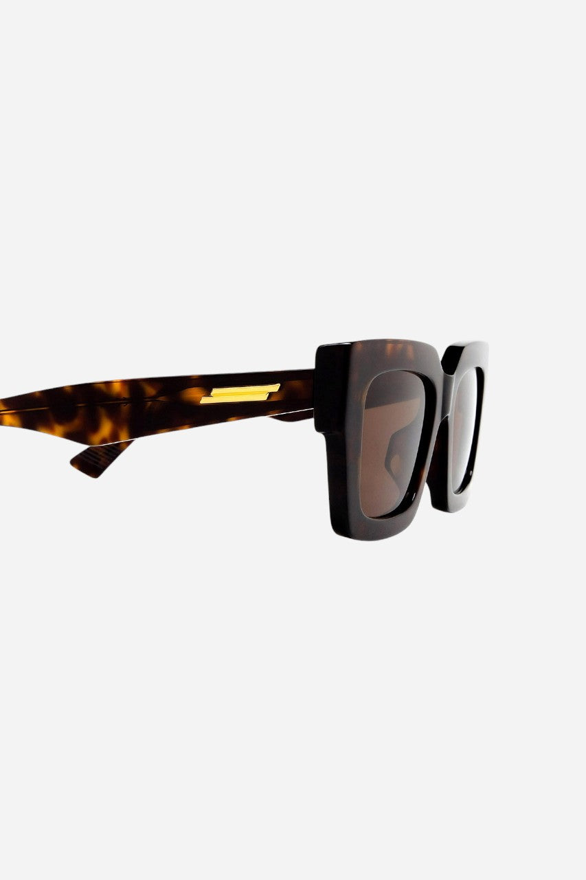BOTTEGA VENETA Square Sunglasses in Havana (Bv1212s-002 52)