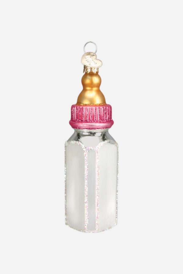 Baby Bottle Girl Ornament