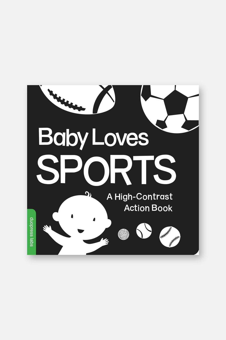 Baby Loves Sports: A High-Contrast Action Book – front view