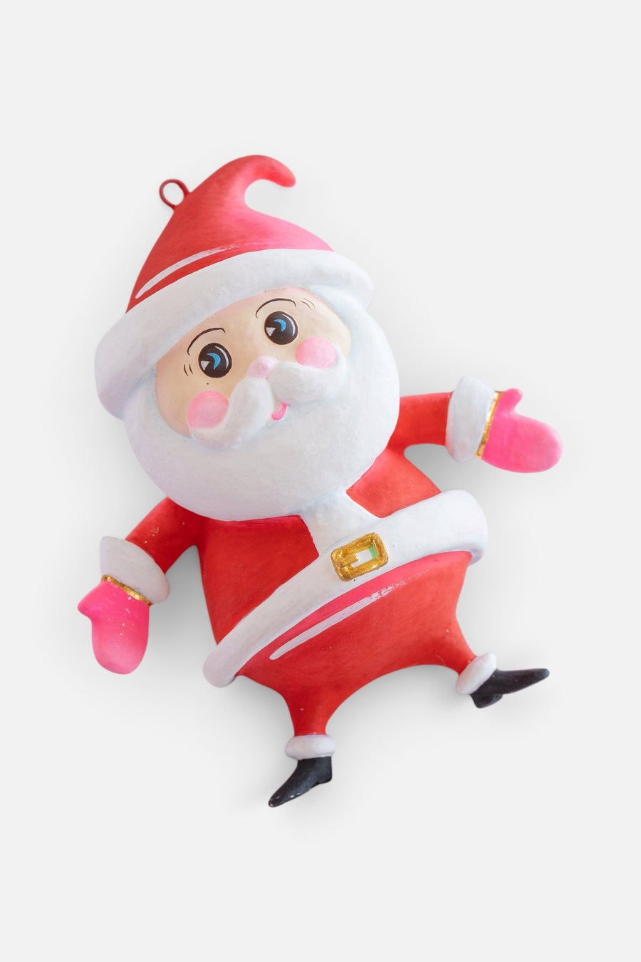 Baby Papa Noel Ornament in Red – front view